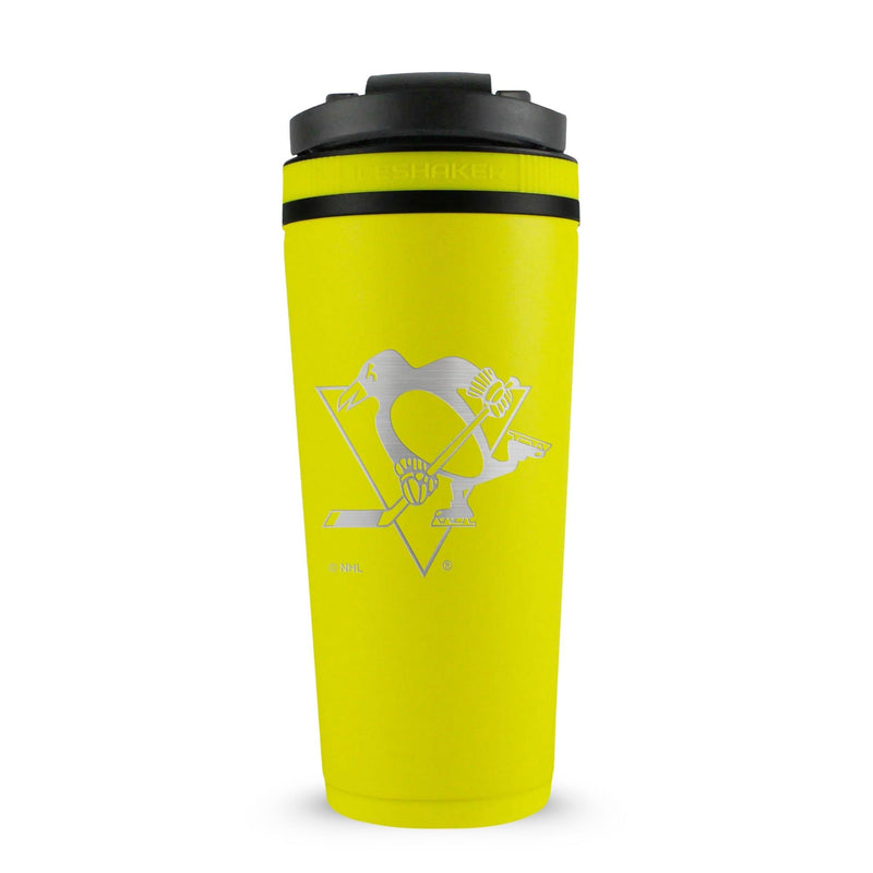 Load image into Gallery viewer, Ice Shaker - Officially Licensed Pittsburgh Penguins 26oz Ice Shaker - Yellow
