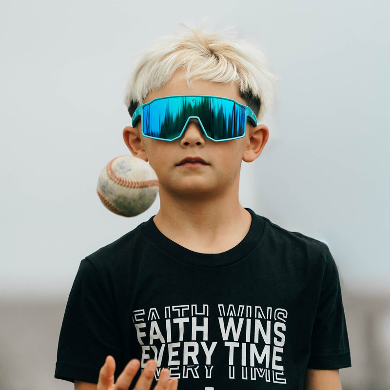 Load image into Gallery viewer, Elite Athletic Gear - FLARE - Ice Blue Polarized Sunglasses
