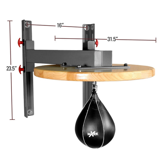 XMARK - Professional Speed Bag Platform with Chain Swivel for MMA and Boxing