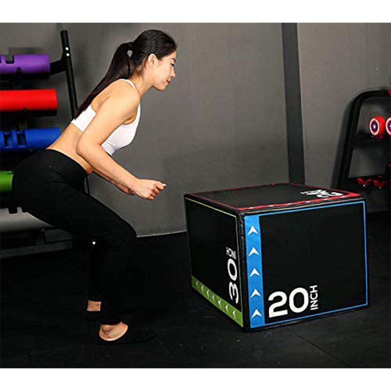 Load image into Gallery viewer, BalanceFrom Fitness 3 in 1 60 Pounds Foam Plyometric Box Jumping Exercise, Black

