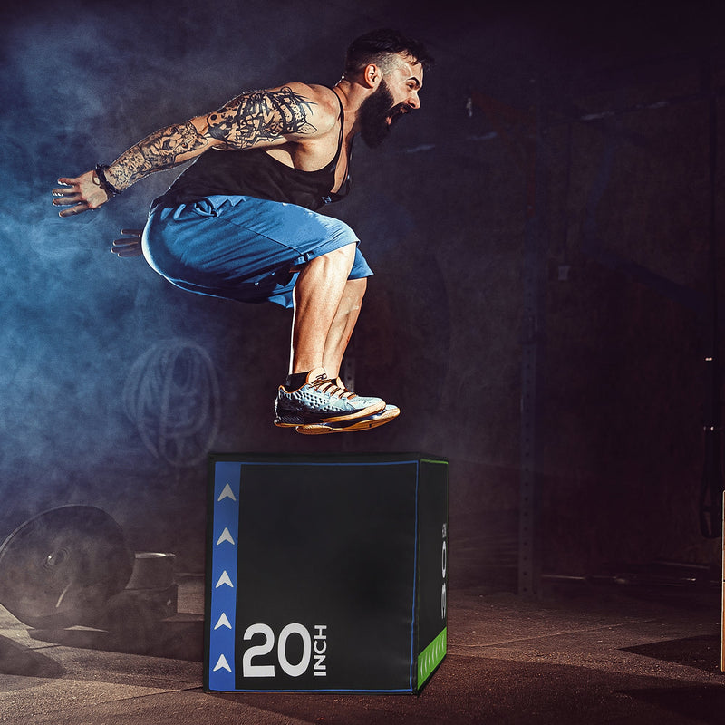 Load image into Gallery viewer, BalanceFrom Fitness 3 in 1 60 Pounds Foam Plyometric Box Jumping Exercise, Black
