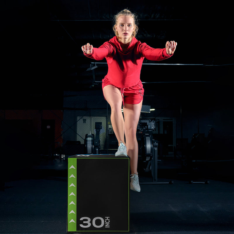 Load image into Gallery viewer, BalanceFrom Fitness 3 in 1 60 Pounds Foam Plyometric Box Jumping Exercise, Black
