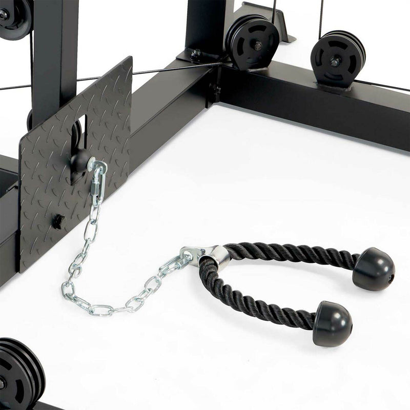 Load image into Gallery viewer, Marcy SM-7409 Smith Machine Cage Multi Purpose Home Gym Training System, White
