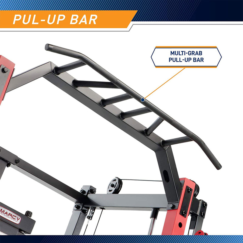 Load image into Gallery viewer, Marcy SM-7409 Smith Machine Cage Multi Purpose Home Gym Training System, White
