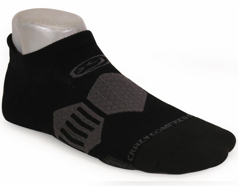 Load image into Gallery viewer, Crazy Compression - Vadar Black - Elite Running Socks
