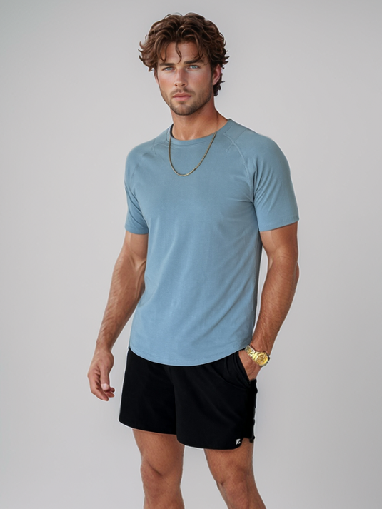 Runner's Athletics - Airflow Definition Tee Deep Blue