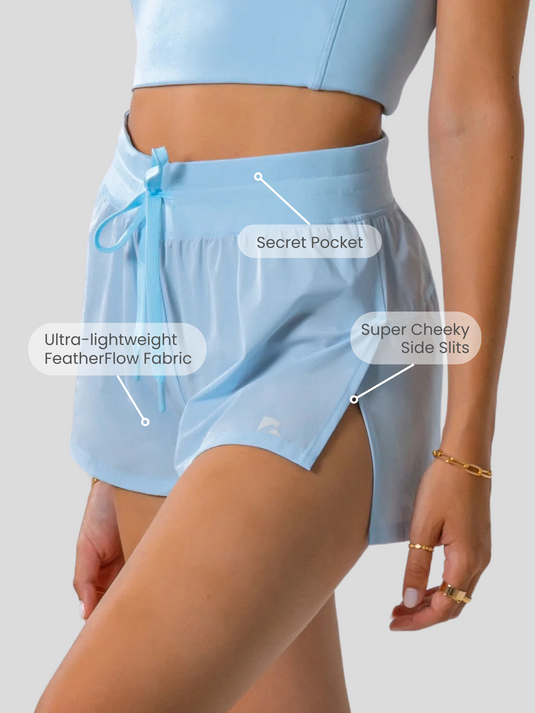 FeatherFlow Flyaway Shorts Baby Blue
