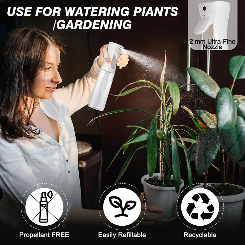 Load image into Gallery viewer, Anti Spier - Continuous Spray Bottle for Hair (10.1oz/300ml) 2 Pack Home Essentials Spray Bottles For Cleaning Empty Ultra Fine Water Mister Sprayer For Hairstyling Garden Plants Curly Hair Perfume Etc
