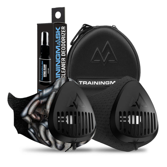 Training Mask - 3.0 Double Big Bundle (Mask, Case, Spray Clean) - Elevation Training Masks
