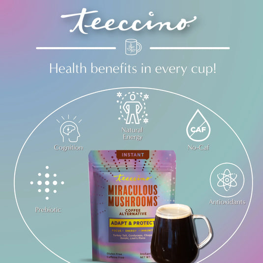 Teeccino - Miraculous Mushrooms® Adapt & Protect Instant Herbal Coffee