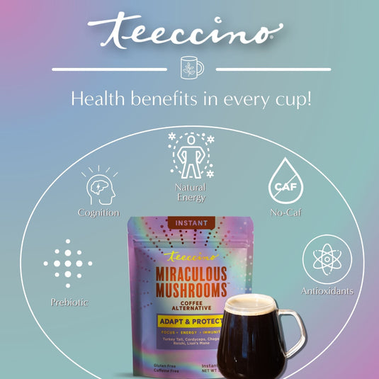 Teeccino - Miraculous Mushrooms® Adapt & Protect Instant Herbal Coffee