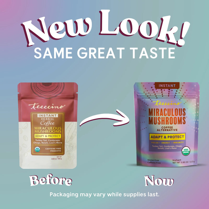 Load image into Gallery viewer, Teeccino - Miraculous Mushrooms® Adapt &amp; Protect Instant Herbal Coffee
