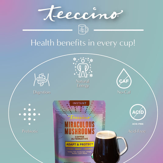 Teeccino - Miraculous Mushrooms® Adapt & Protect Instant Herbal Coffee