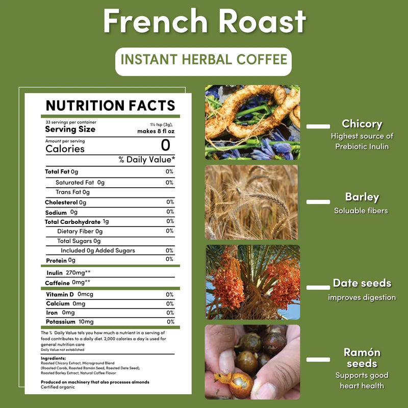 Load image into Gallery viewer, Teeccino - Instant French Roast Herbal Coffee
