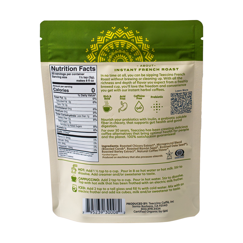 Load image into Gallery viewer, Teeccino - Instant French Roast Herbal Coffee
