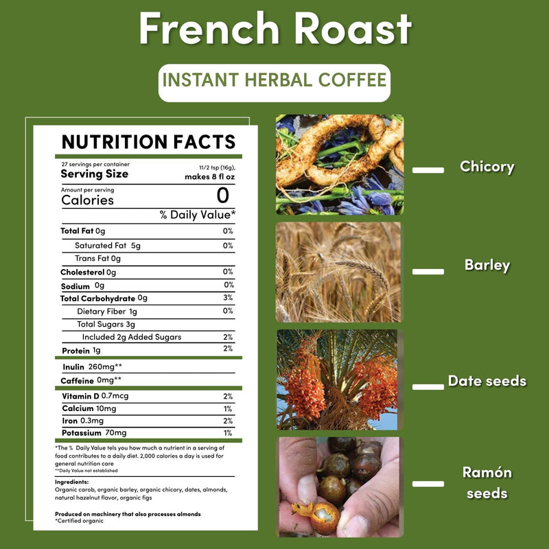 Load image into Gallery viewer, Teeccino - Instant French Roast Herbal Coffee
