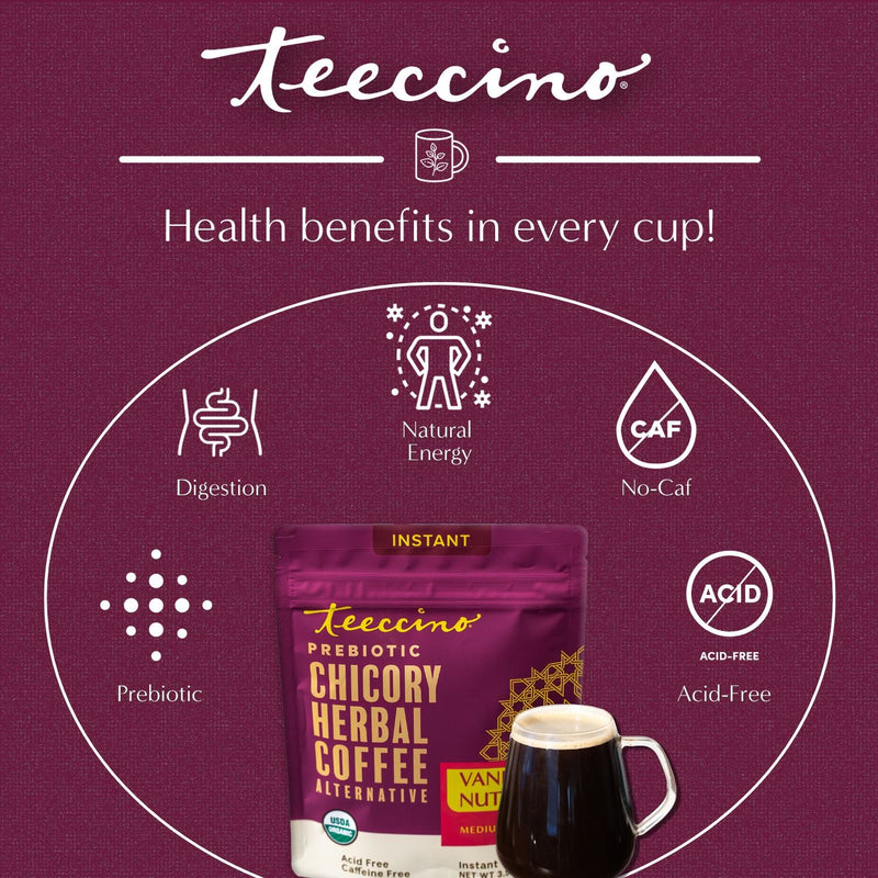 Load image into Gallery viewer, Teeccino - Instant Vanilla Nut Herbal Coffee
