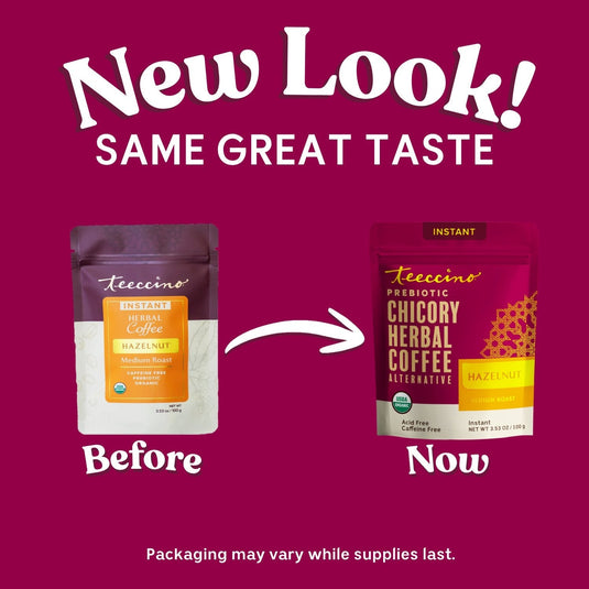 Teeccino - Instant Hazelnut Herbal Coffee