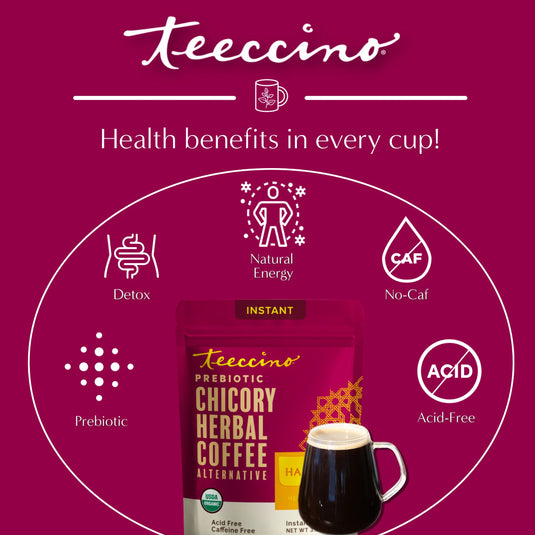 Teeccino - Instant Hazelnut Herbal Coffee
