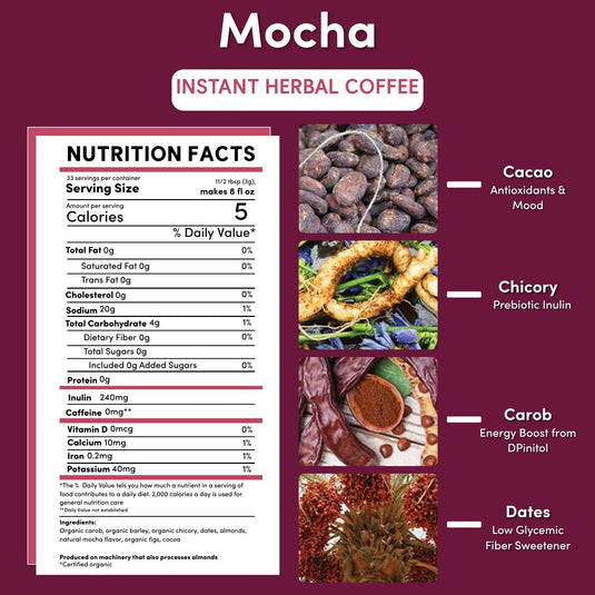 Teeccino - Instant Mocha Herbal Coffee