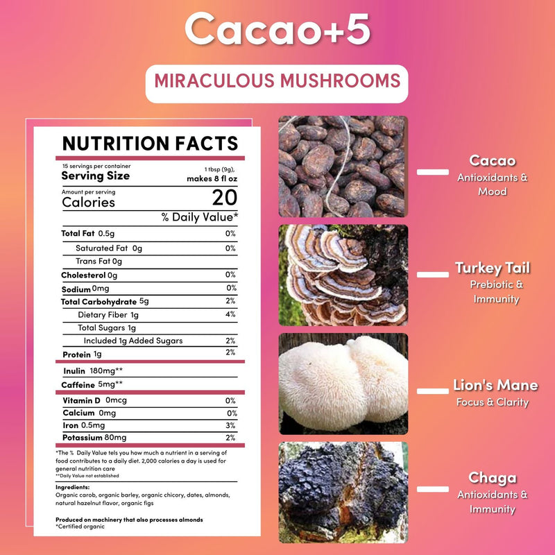 Load image into Gallery viewer, Teeccino - Miraculous Mushrooms® Cacao + 5
