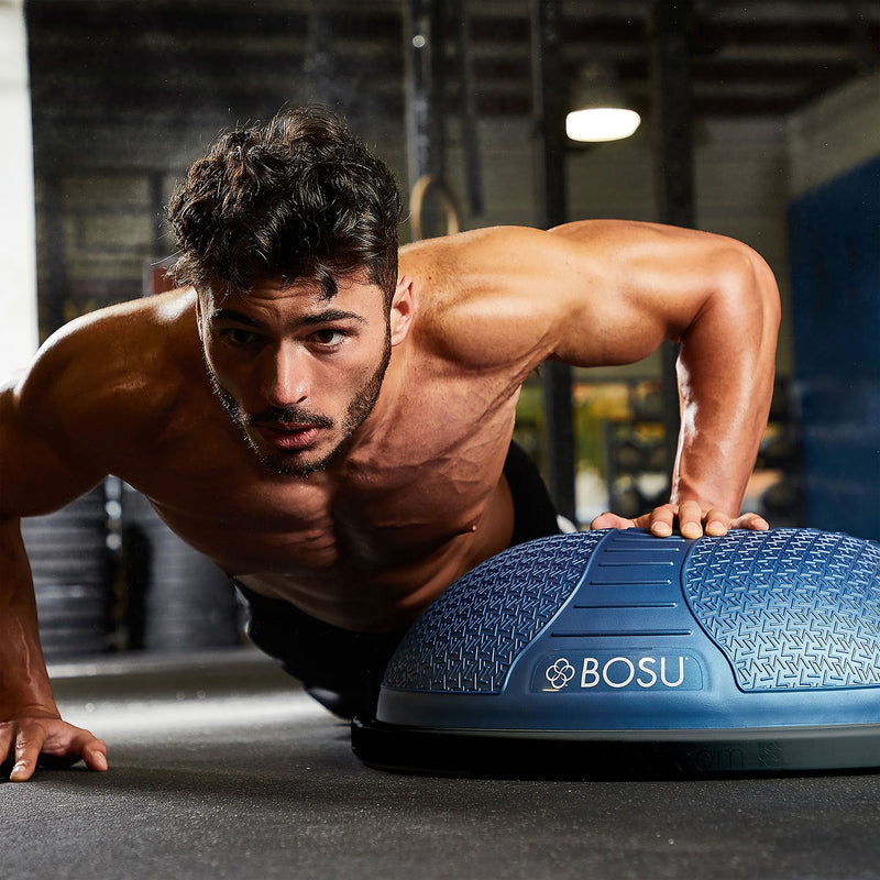 Load image into Gallery viewer, Bosu Home Balance Trainer for Strength, Flexibility, and Cardio Workouts, Blue
