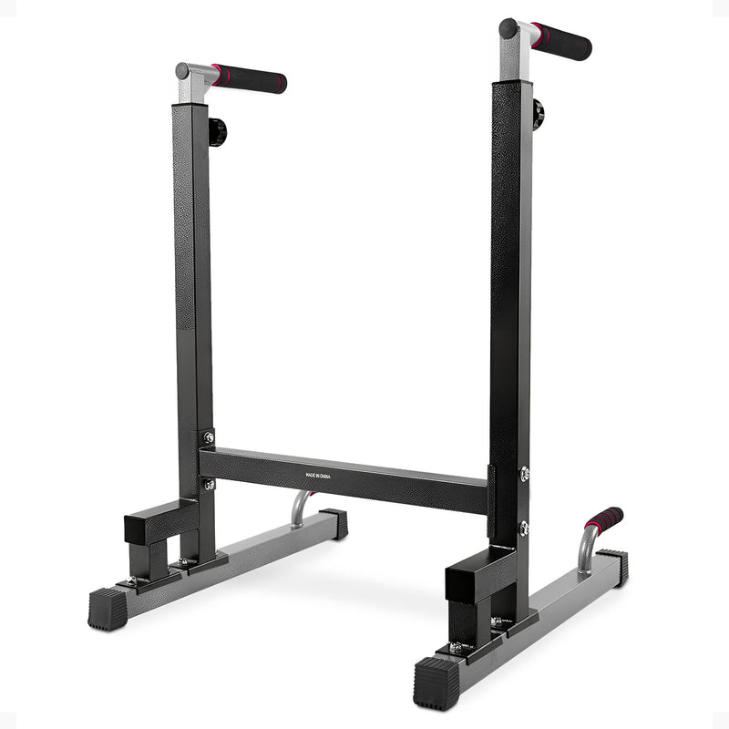 Load image into Gallery viewer, BalanceFrom Multi-Function Home Gym Exercise Dip Stand, 500lb Capacity, Black
