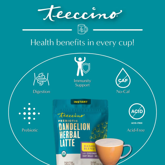 Teeccino - Instant Dandelion Herbal Latte