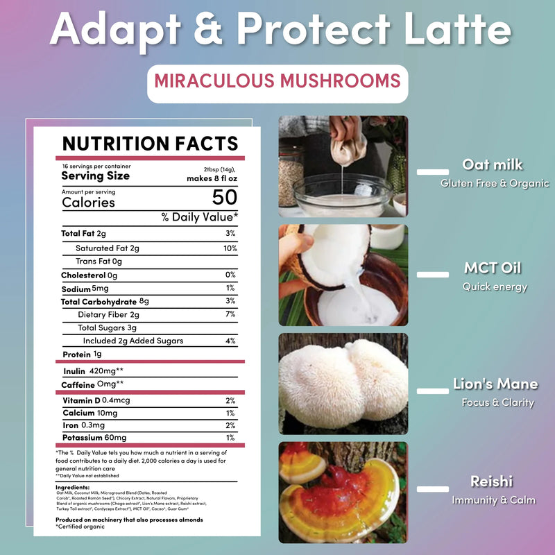 Load image into Gallery viewer, Teeccino - Miraculous Mushrooms® Adapt &amp; Protect Instant Herbal Latte
