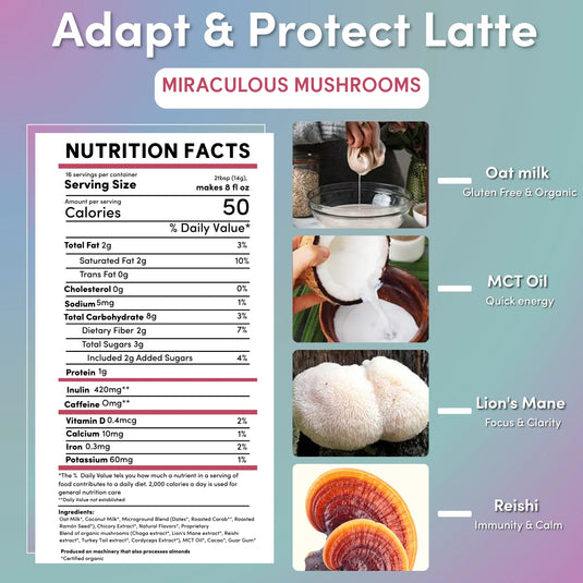 Teeccino - Miraculous Mushrooms® Adapt & Protect Instant Herbal Latte