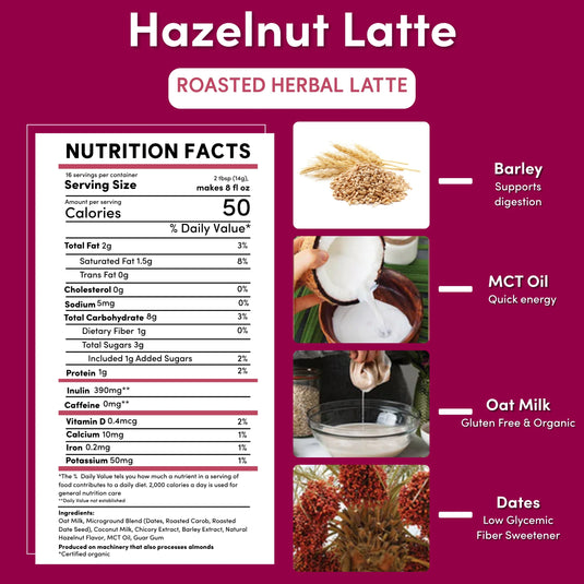 Teeccino - Instant Hazelnut Herbal Latte