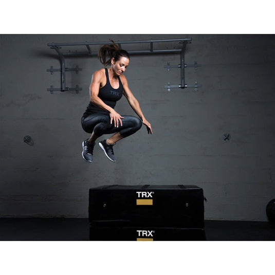 Trx 18" Soft Plyo Box Stackable Gym Workout Equipment for Plyometric Exercises