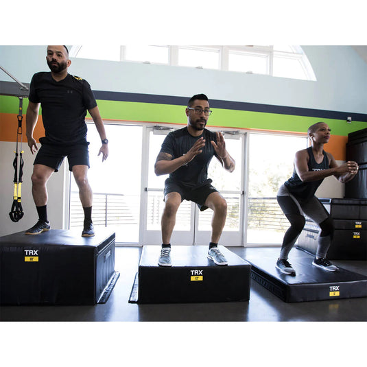 Trx 18" Soft Plyo Box Stackable Gym Workout Equipment for Plyometric Exercises