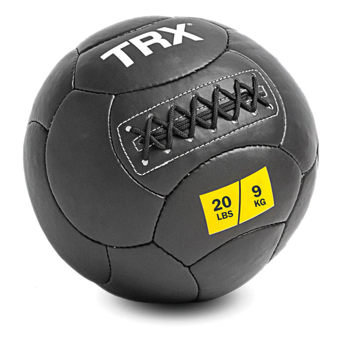 TRX 20 lb Wall Ball Home Gym Strength Training Full Body Workout Equipment, 14
