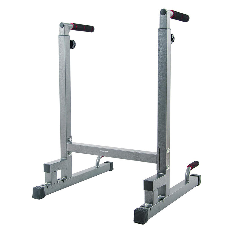 Load image into Gallery viewer, BalanceFrom Multi Function Home Gym Exercise Dip Stand, 500lb Capacity, Gray
