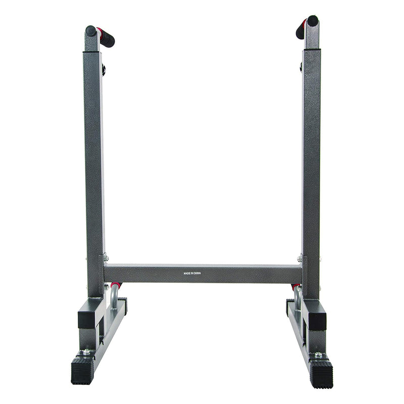 Load image into Gallery viewer, BalanceFrom Multi Function Home Gym Exercise Dip Stand, 500lb Capacity, Gray
