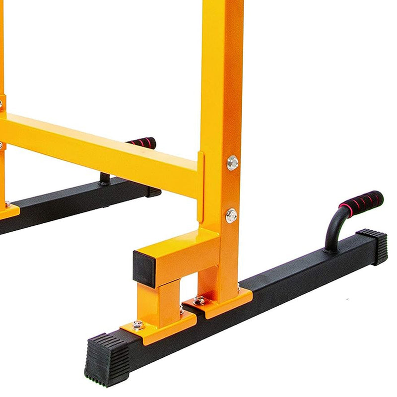 Load image into Gallery viewer, BalanceFrom Fitness - Multi-Function Home Gym Exercise Dip Stand, 500lb Capacity, Yellow
