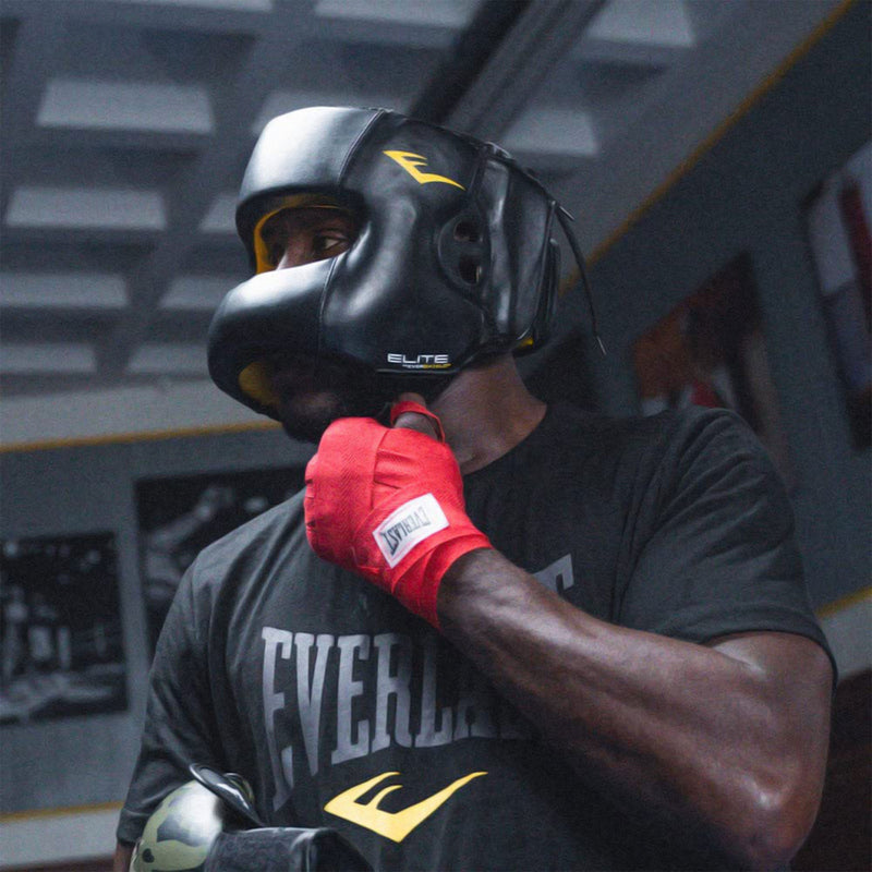 Load image into Gallery viewer, Everlast Elite Synthetic Leather Padded Headgear for Training, Large/X-Large
