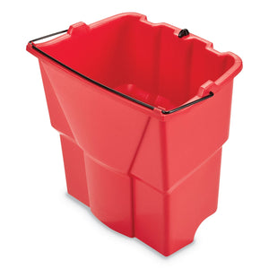 2xSavings - Rubbermaid WaveBrake 2.0 Dirty Water Bucket, 18 qt, Plastic, Red