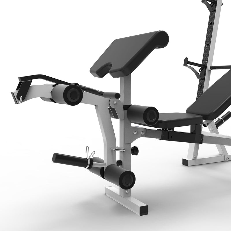 Load image into Gallery viewer, Marcy Olympic Weight Bench, Home Gym Exercise Equipment Workout Machine, White
