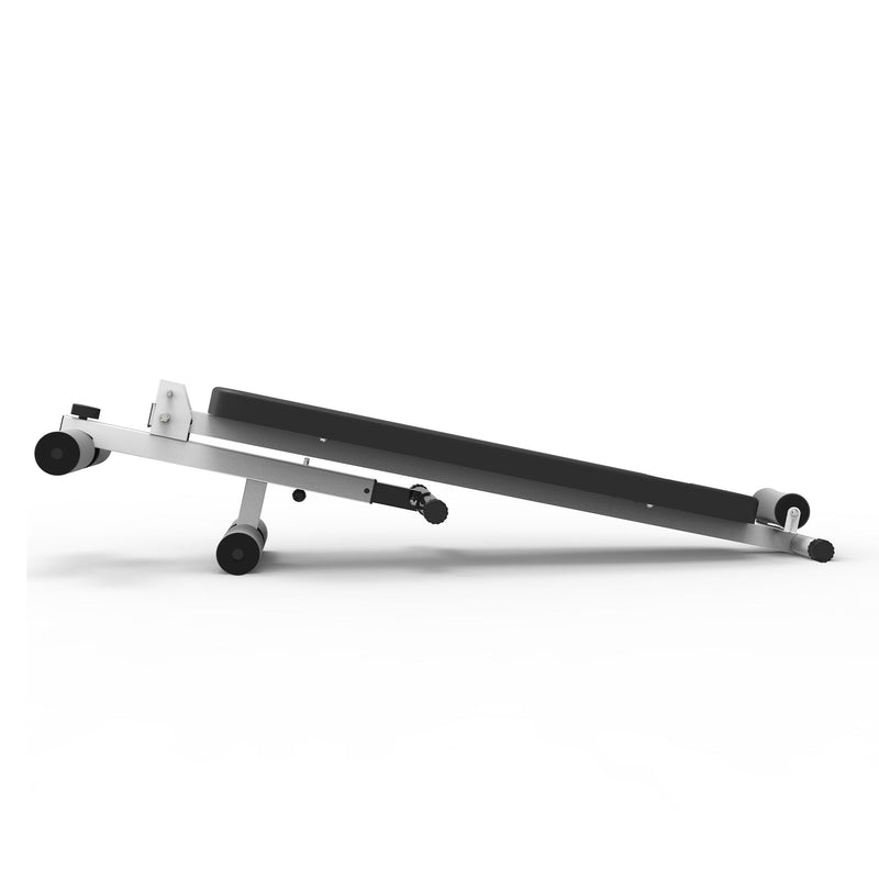 Load image into Gallery viewer, Marcy Folding Utility Bench Slant Board w/Headrest for Home Gym Exercise, White
