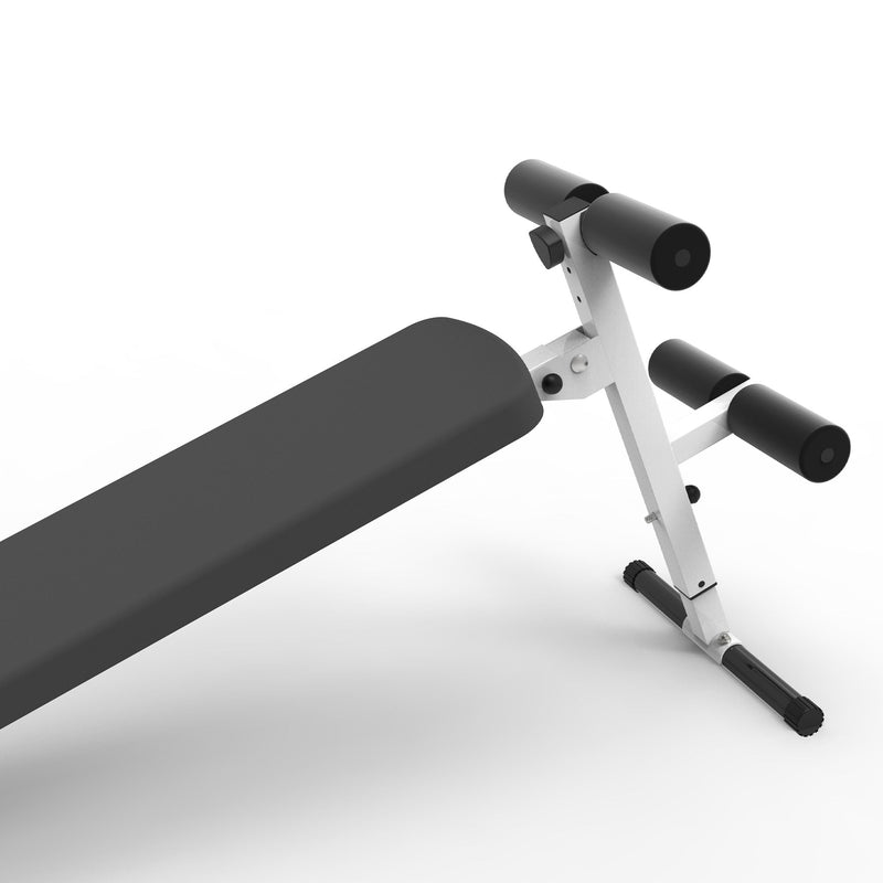 Load image into Gallery viewer, Marcy Folding Utility Bench Slant Board w/Headrest for Home Gym Exercise, White
