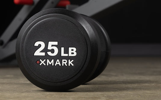 XMARK - Round Commercial Urethane Dumbbells (5-50 lb and 5-75 lb Sets)