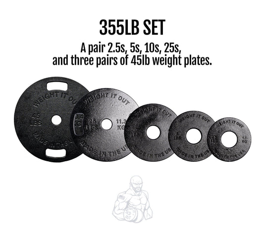 Weight It Out - Cast Iron Machined Weight Plate Sets