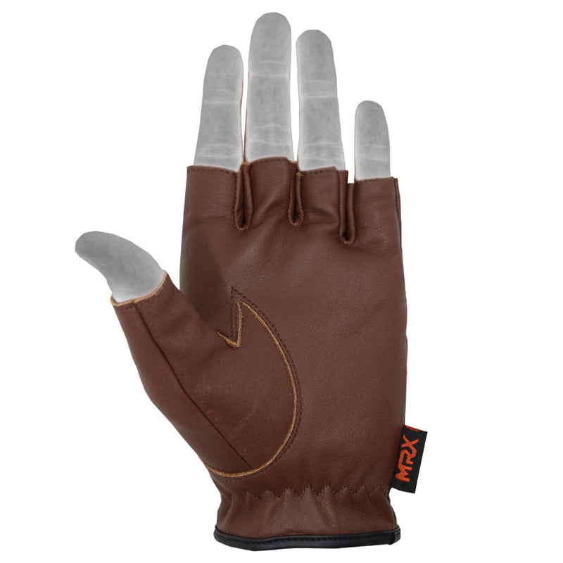 Load image into Gallery viewer, MRX - Driving Gloves Soft Leather Unlined Motorbike Riding Half Fingers Glove for Unisex

