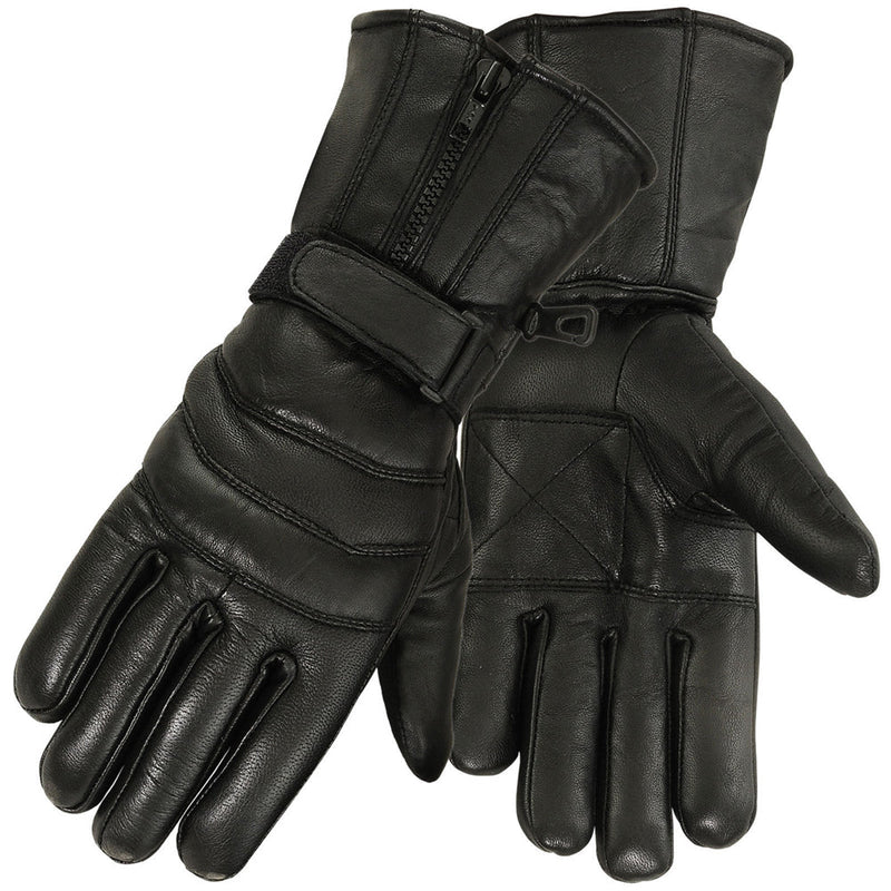 Load image into Gallery viewer, MRX - Mens Motorbike Gloves Cold Weather Motorcycle Riding Genuine Leather Black Glove
