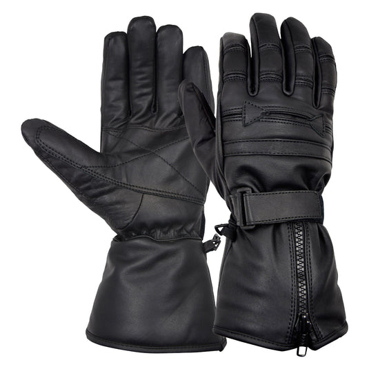 MRX - Mens Leather Gloves Winter Cold Weather Motorcycle Driving