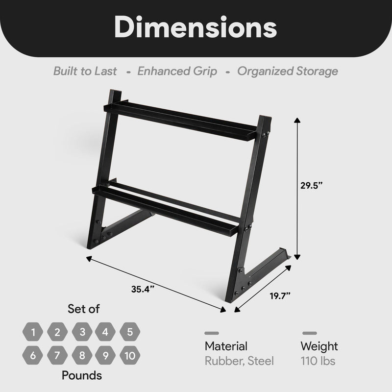 Load image into Gallery viewer, BalanceFrom Fitness - 110 Pound Neoprene Coated Dumbbell Set w/ Stand, Multicolor
