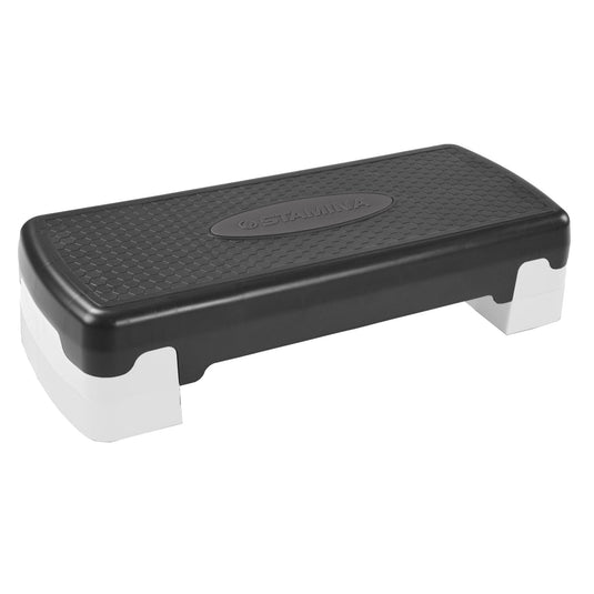 Stamina - Adjustable Aerobic Step Multipurpose Home Gym Workout Equipment - Black