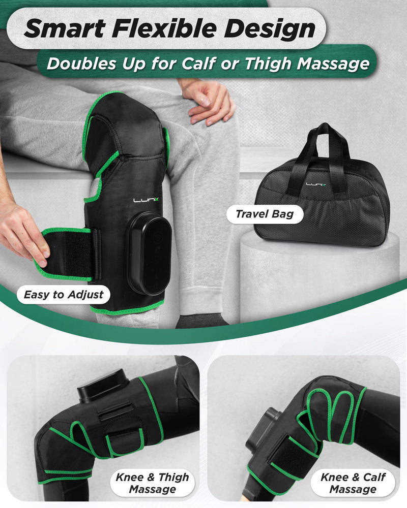 Load image into Gallery viewer, LX4 KNEE COMPRESSION MASSAGER GREEN
